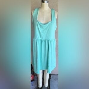 Elegant Sleeveless Teal Aqua Dress